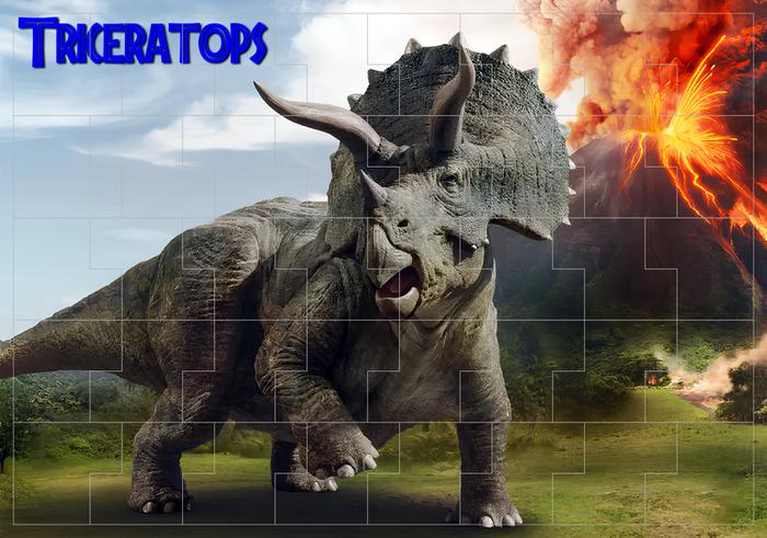 Gambar Jigsaw Puzzle Anak Dinosaurus T-Rex Triceratops Velociraptor Indominus - Gambar 7, Kecil 20x15cm dari Cakraf undefined Tokopedia