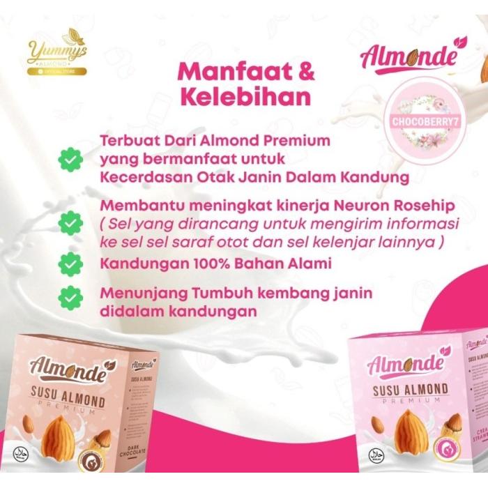 Jual ALMONDE PREMIUM ALMOND Asi Booster Minuman Almond Premium Yummys ...