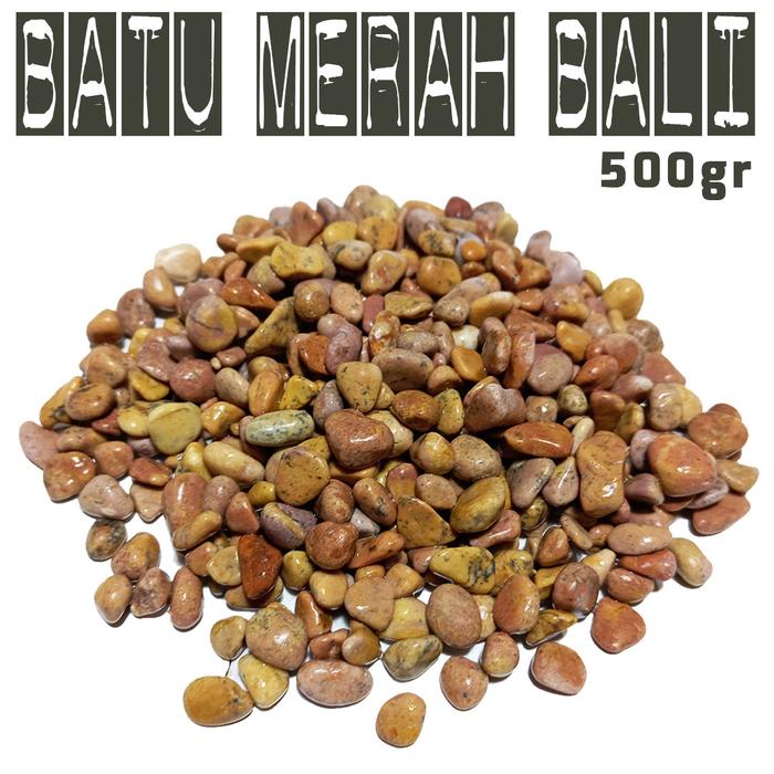 Gambar Batu warna warni aquarium krikil hiasan dasar aquascape aquarium impor - MERAH BALI dari reptilestore.id undefined Tokopedia