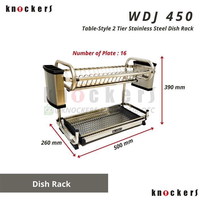 Jual RAK PIRING SENDOK DAPUR STAINLESS STEEL 304 DISH RACK S4