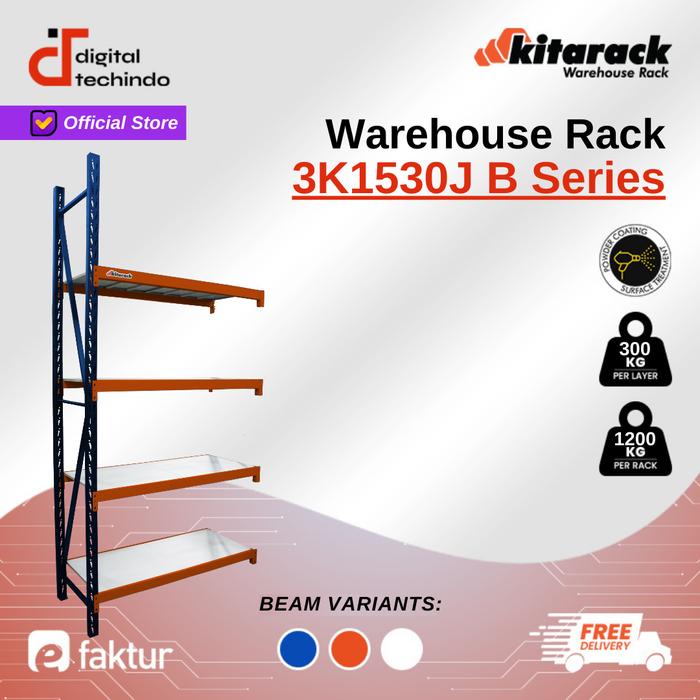 Promo Rak Gudang Besi 300kg / Layer Rack Gudang 3M P 1.5M Jointer Rack ...
