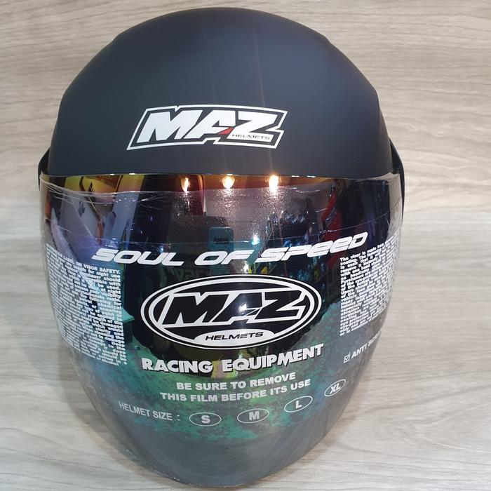 Gambar HELM MAZ SONIC SOLID - Black Doff dari MSC@Graha undefined Tokopedia