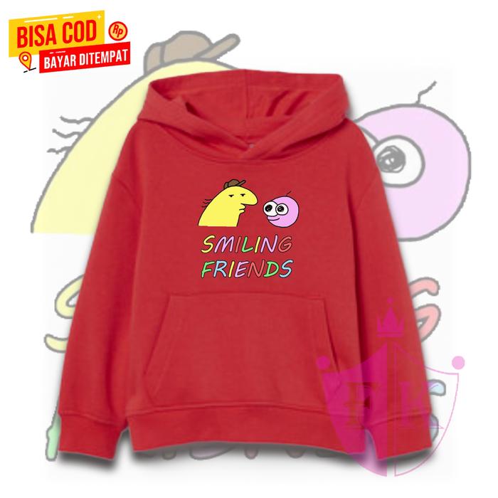 Gambar Jaket hoodie anak pria/wanita smiling friends / jaket anak smiling 79 - maroon, M dari JAY KIDS CLOTHING 313 undefined 3 Tokopedia