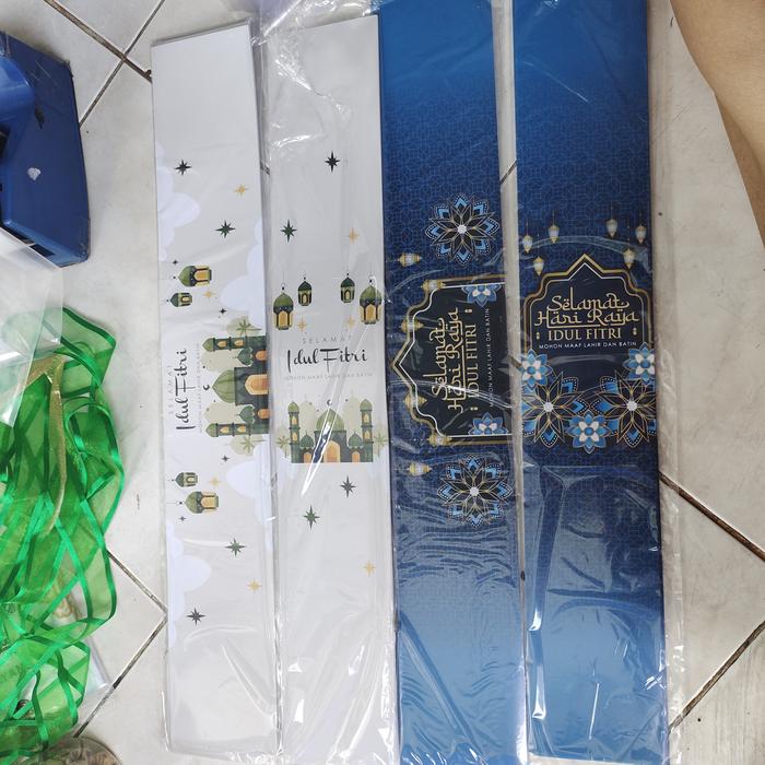 Gambar Paperbelt Lebaran Paperbelt Idul Fitri Paperbelt Vertikal Sleeve Fitri - biru vertikal dari CHEAPPY RAASHOPZ undefined Tokopedia
