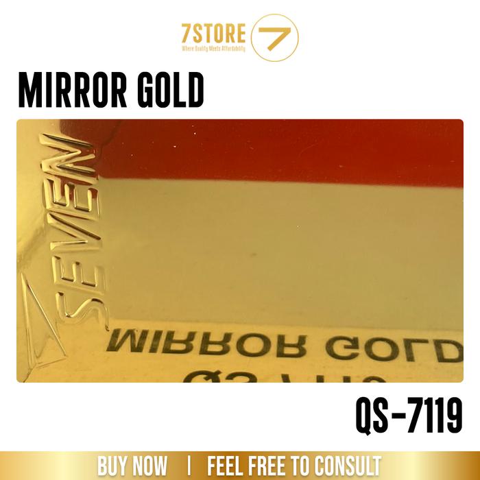 Gambar SEVEN ACP PE 4 mm Mirror Color 1100 0,3 mm Aluminium Composite Panel - Mirror Gold dari 7StoreOfficial undefined Tokopedia