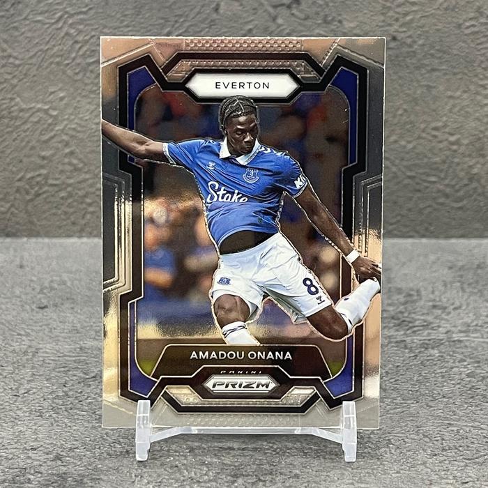 Gambar Kartu Bola Panini Prizm Soccer EPL 2023-24 BASE PART 4 ( You Pick ) - Amadou Onana dari sidehustles.id undefined Tokopedia