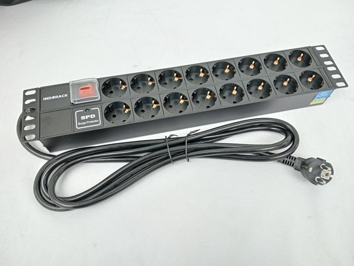 Jual Indorack Power Distribution Unit 16 Outlet Germany Colokan 16 ...