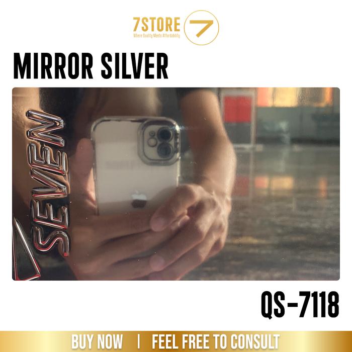 Gambar SEVEN ACP PE 4 mm Mirror Color 1100 0,3 mm Aluminium Composite Panel - Mirror Silver dari 7StoreOfficial undefined Tokopedia