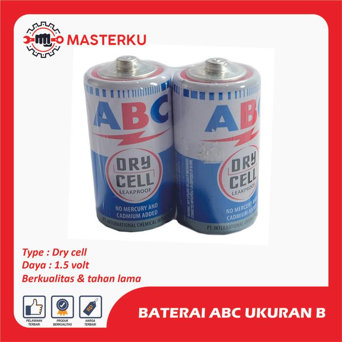 Gambar Baterai ABC Ukuran (B) - ABC uk besar dari Masterku Teknik undefined Tokopedia