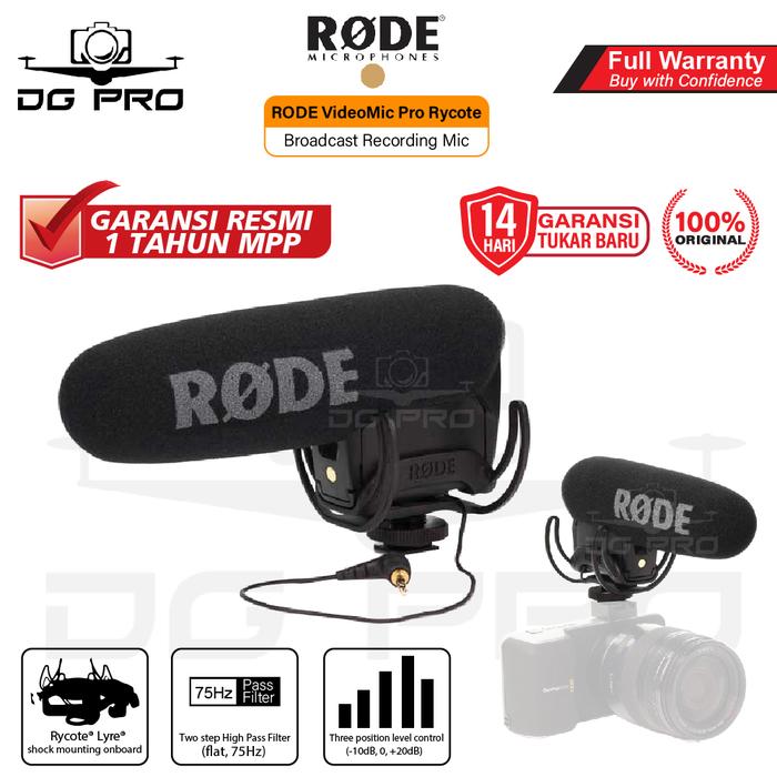 RODE ロード VideoMic Pro Rycote コンデンサーマイク Amazon.co.jp: 【国内正規品】RODE ロード VideoMic Pro Rycote