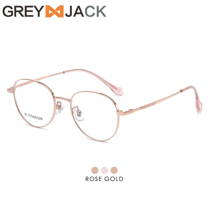 Gambar Grey Jack Frame Kacamata Titanium Oval Modern Fashion Wanita New 98449 - ROSE GOLD, FRAME SAJA dari Grey Jack Eyewear undefined Tokopedia