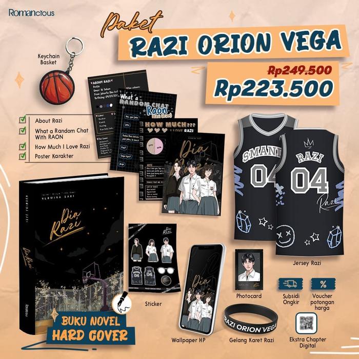 Gambar Pre Order Buku Novel - Dia Razi -  Nur Wyna - Romancious - Bumifiksi - Razi Orion Vega dari Bumi Fiksi Makassar undefined Tokopedia