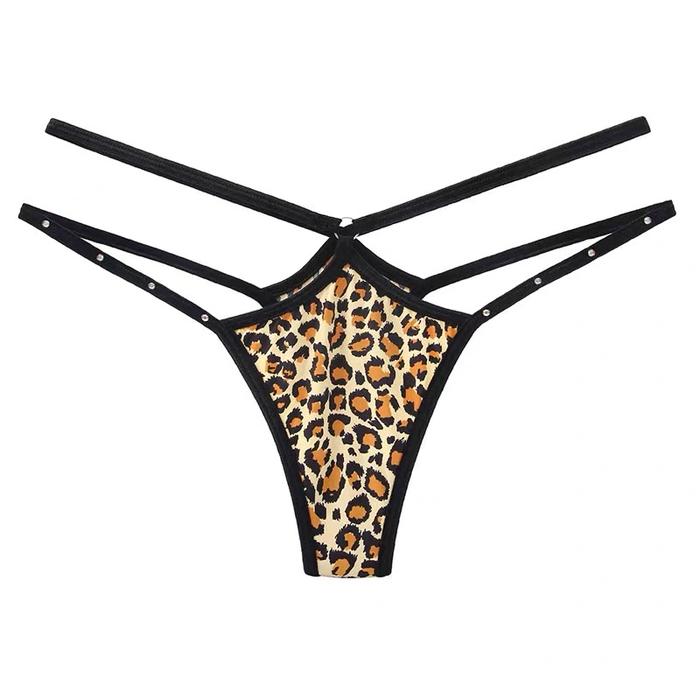 Gambar Celana dalam Wanita Sexy hot G String Motif Macan Thong C269 - Kuning macan, All Size dari Dezenna undefined Tokopedia