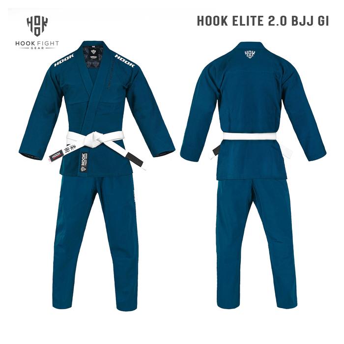 Gambar Gi Jiujitsu BJJ Hook Essential Jujitsu Baju Jiu Jitsu Elite - BJJ ELITE 2.0, A4 dari Knuckles Fight Store undefined Tokopedia