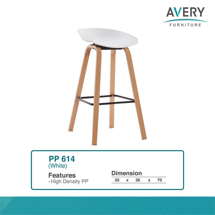 Gambar Avery - Plastic Chair 614 - Kursi Modern / Kursi Cafe / Ruang Tamu / Kursi Santai / Stylish Chair - Putih dari AVERY FURNITURES undefined Tokopedia