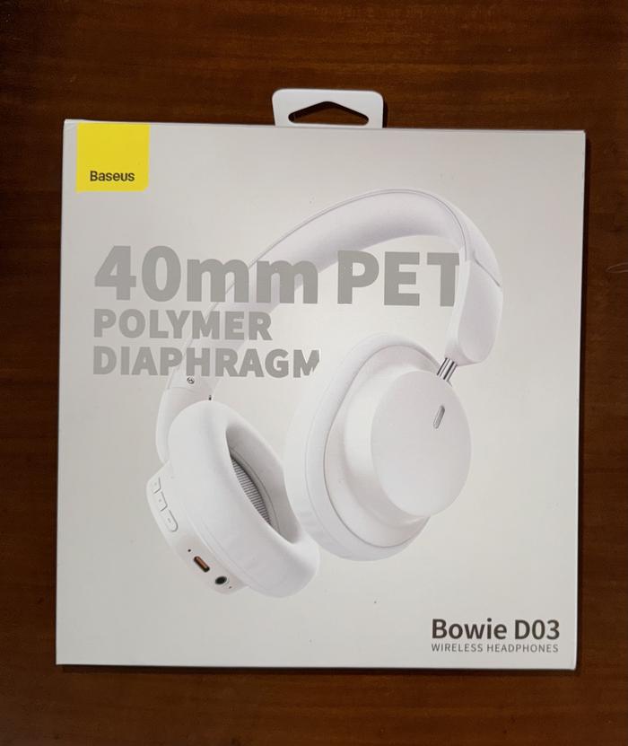 Gambar BASEUS D03 PRO FOLDABLE HEADPHONE BLUETOOTH WIRELESS / WIRED - White dari Twin Sister's Collection undefined Tokopedia
