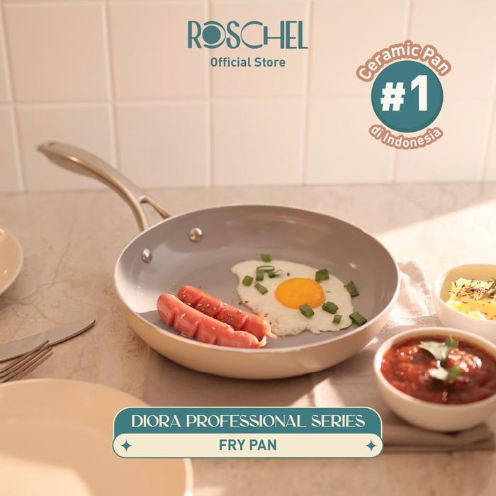 Gambar Roschel Diora Ceramic Pan Panci Frypan Greblon Anti Lengket - Frypan 24cm dari amac electronic store undefined Tokopedia