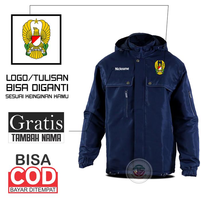 Gambar Jaket pria veste tni ad jaket angkatan darat bisa custom nama desain - NAVY TNIAD, M dari Jaketsportid undefined Tokopedia