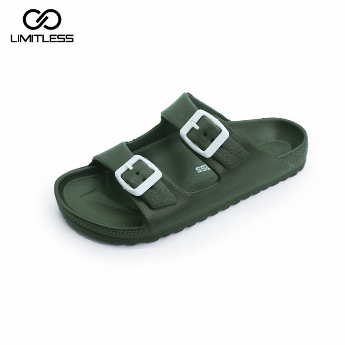 Gambar Limitless - Sandal Anak Cewek Cowok Slip On Karet Ringan Empuk Nyaman - OLIVE, 35 dari Daily Footwear Id undefined Tokopedia