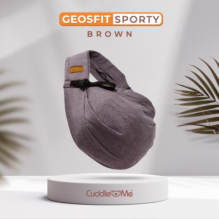 Gambar Gendongan Bayi M-shape Newborn Toddler CuddleMe Geosfit Sporty - Brown dari Gendongan Surabaya undefined Tokopedia