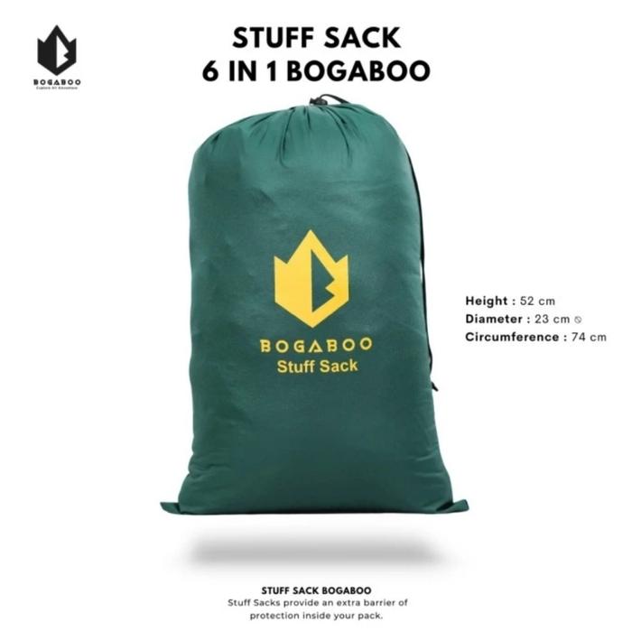 Gambar kantong organizer stuff sack pouch tas serut bogaboo 6in1 Waterproof ultralight UL tas mini wadah aksesoris outdoor camping Bogaboo travel sack bag 6 in 1 - Army dari GROSIRAN OUTDOOR GEAR undefined Tokopedia
