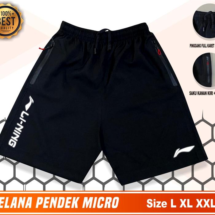 Gambar CELANA PENDEK BADMINTON PARASUT - CELANA BULU TANGKIS UNISEX PREMIUM - lin, XL dari JBI SPORT ID undefined Tokopedia