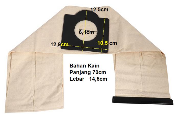 Gambar Kantong debu besar kain dust bag vacuum cleaner karcher dsb. - Lebar 15cm dari KRstorex undefined Tokopedia