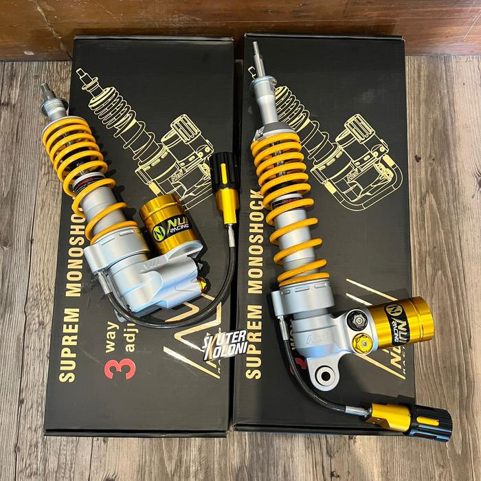 Gambar NU I racing Shock Tabung Adjuster Vespa Sprint Primavera iget abs - Gold dari skuterkoloni undefined Tokopedia