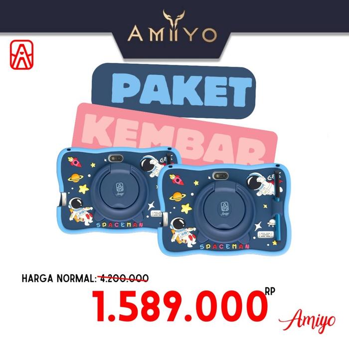 Gambar PAKET KEMBAR AMIYO TAB STUDY KIDS Tablet Anak A15 Astronout Version Ta - Biru & Biru dari Tablet Amiyo undefined Tokopedia