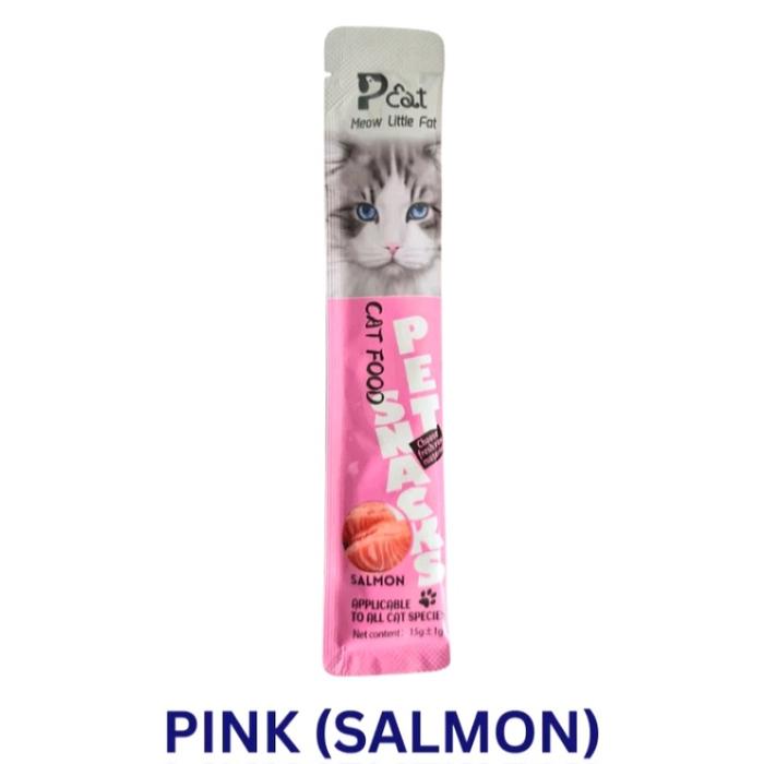 Gambar Meow Little Fat Cat Creamy 15 GR Snack Creamy Kucing Cemilan Treats - Pink (Salmon) dari BrendaOfficialStore undefined Tokopedia