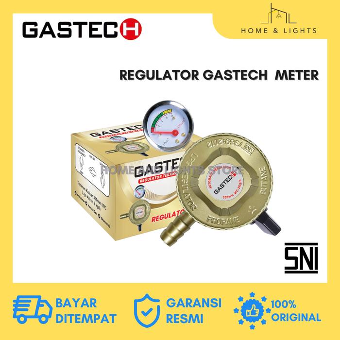 Gambar GASTECH Regulator Gastech Meter / Otomatis SNI Tekanan Rendah - Meter dari Home and Lights Store undefined Tokopedia