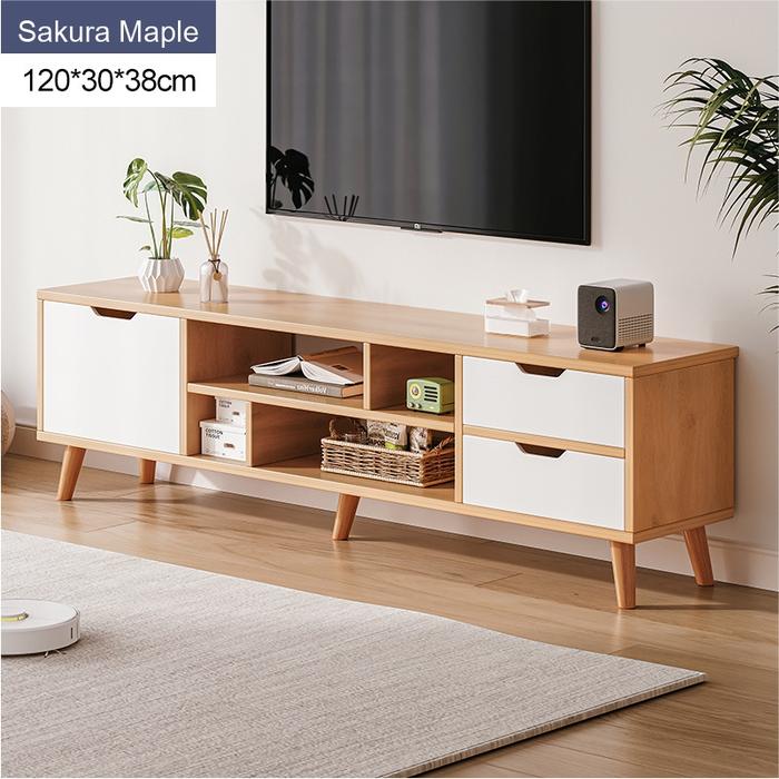 Gambar Pipi Furniture Meja Tv Lemari Tv Buffet Tv Rak Tv Meja Tv Minimalis M - 120×30×38CM, Maple dari WEBWAVE26 undefined Tokopedia