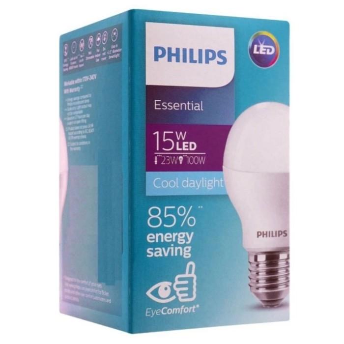 Gambar Lampu LED philips essential 15 watt putih cool daylight - Philips 15W dari info acc undefined Tokopedia