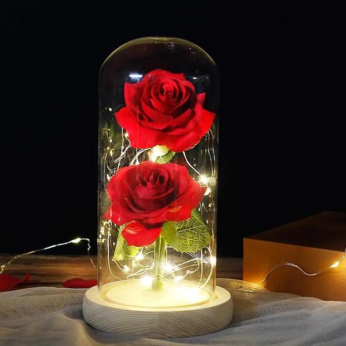 Gambar Lampu LED Bunga Mawar Dekorasi Rumah Kamar ruang Tamu Beauty and The - FV485 - Red dari rivanstore11 undefined Tokopedia