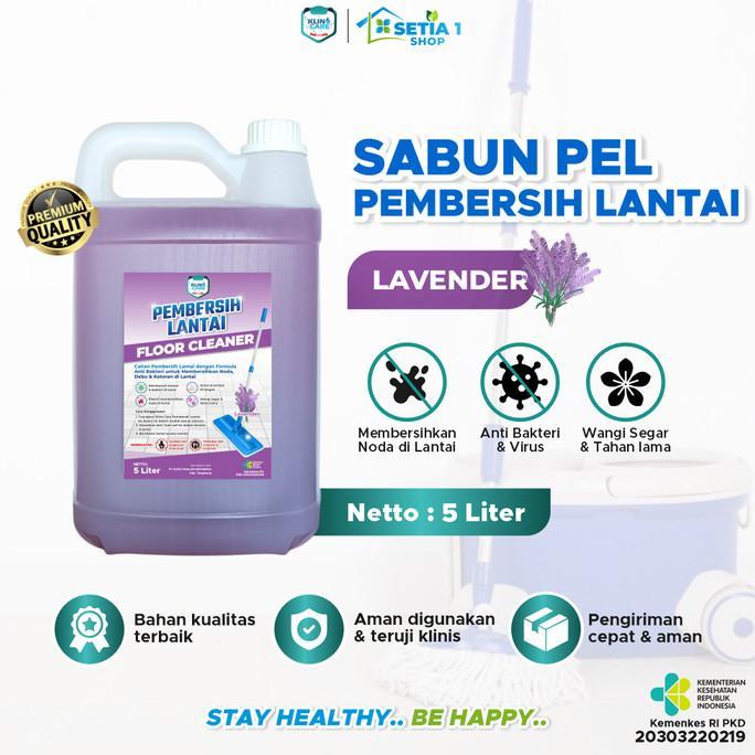 Gambar SALE CAIRAN PEMBERSIH LANTAI 5 LITER KLINO CARE FLOOR CLEANER SABUN - lavender dari Visione Urbana undefined Tokopedia