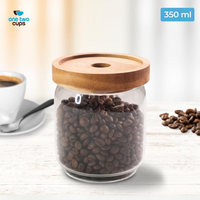 Gambar One Two Cups Toples Biji Kopi Kaca Kedap Udara Canister Coffee Bean - 350ML dari Allstore PKU undefined Tokopedia