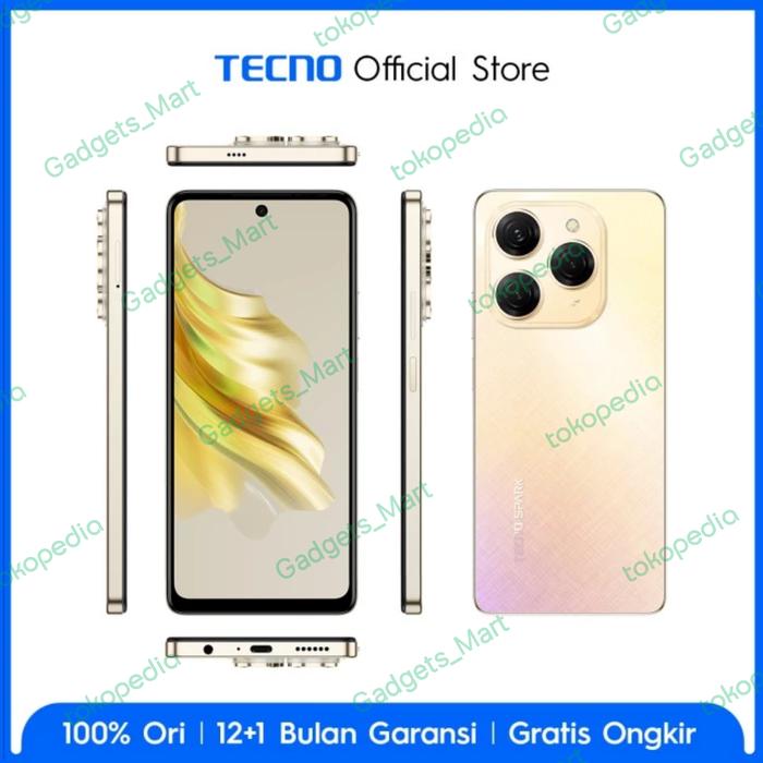 Gambar Tecno Spark 20 Pro 12GB 256GB Garansi Resmi - Gold dari GADGETS_MART BATAM undefined Tokopedia