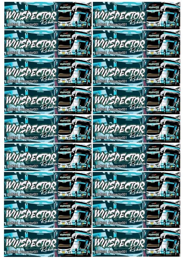 Gambar STIKER BUS BASURI | STIKER BUS TELOLET PANJANG + Potong (PROMO) - BUS WINSPECTOR dari Harga Cantik undefined Tokopedia