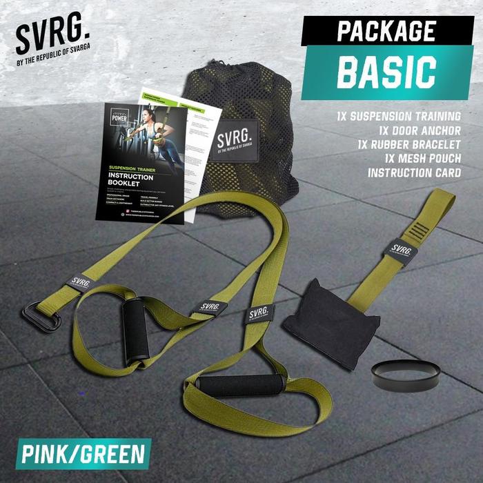 Gambar Svarga Power Suspension Training Pro & Basic | Resistance Exercise - BASIC Hijau dari surat' undefined Tokopedia