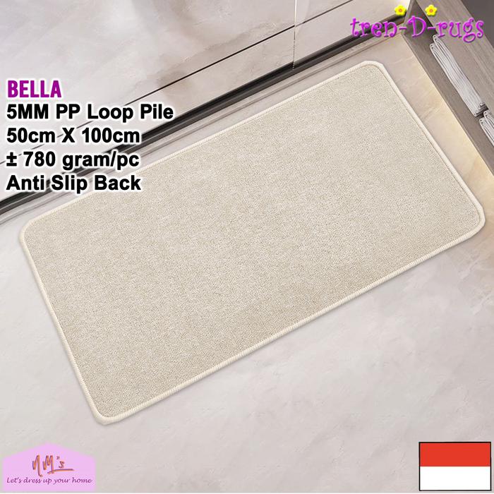 Gambar Tren-D-rugs keset kaki dapur pintu masuk jumbo polos anti slip 50x100 - Vanilla dari NMs Lets dress up your home undefined Tokopedia