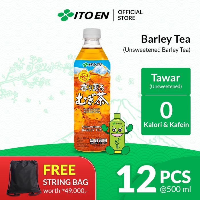 Gambar Barley tea 500 ml 12 pcs Free String Bag dari ITO EN Indonesia undefined Tokopedia