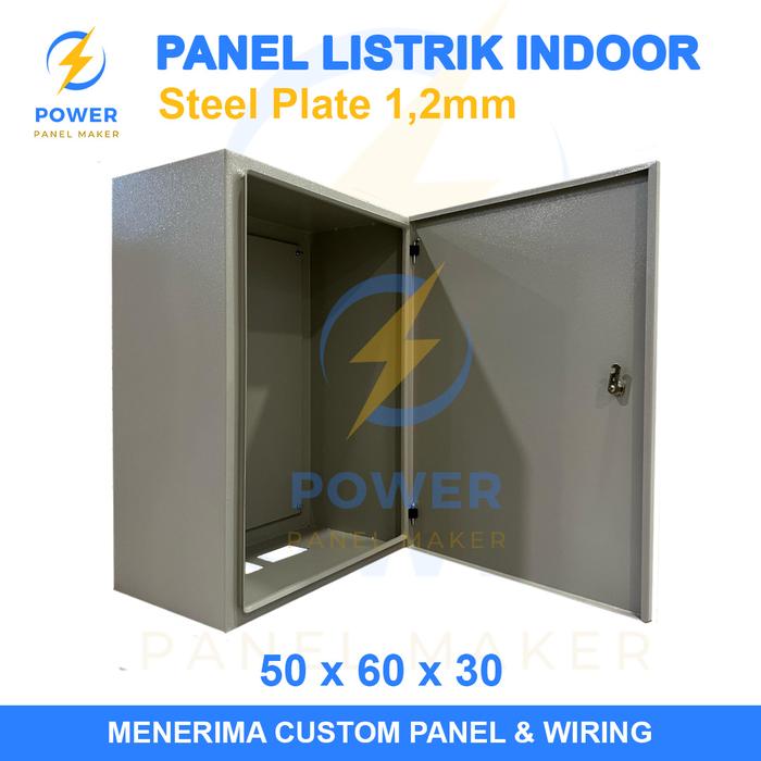 Gambar Box Panel Listrik Indoor 60x50x30 SPHC 1.2mm RAL 7032 - 50x60x30 dari Power Panel Maker undefined Tokopedia