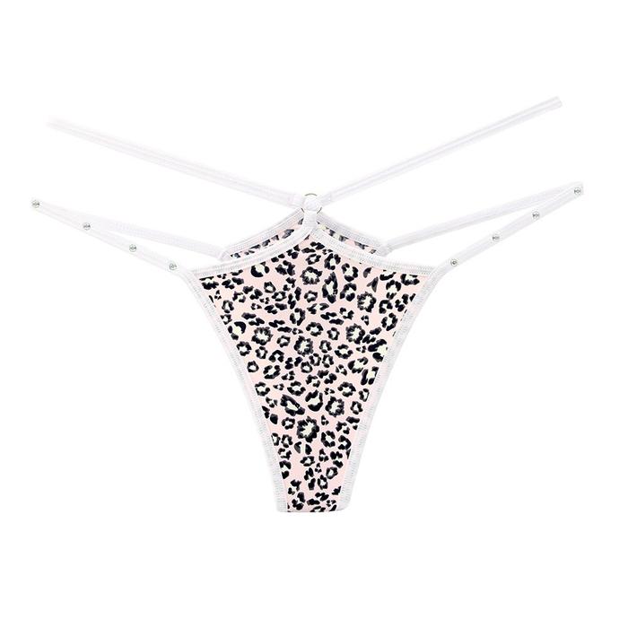 Gambar G String Sexy Hollow Motif Leopard Low Waist Celana Dalam Wanita C2690 - Putih, All Size dari Violetfire undefined Tokopedia