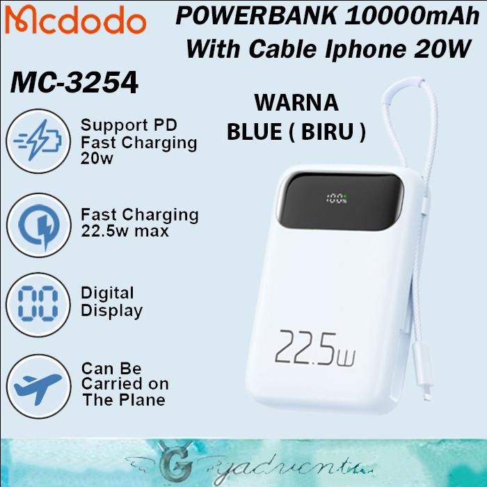 Gambar POWERBANK MCDODO BASEUS 10000MAH 18W QUICK CHARGING POWER BANK 22.5W - MC-3254 22.5W dari GADVENTIA undefined Tokopedia