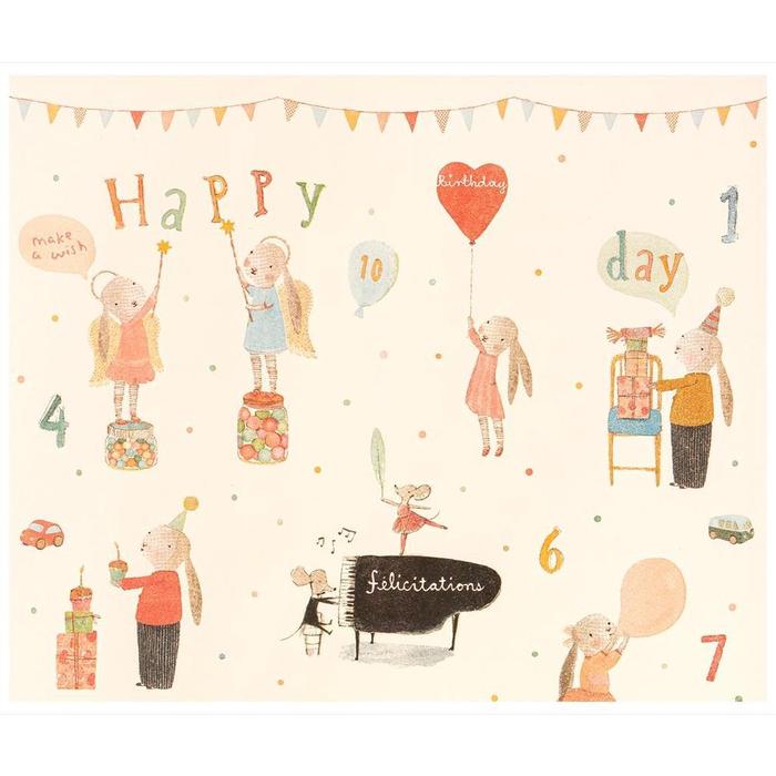 Gambar UPDATE MAILEG GIFT WRAP PAPER - HAPPY DAY dari Timothy Markett undefined Tokopedia