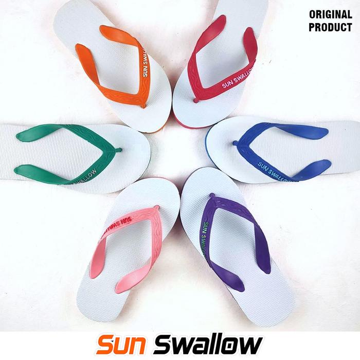 Gambar sandal/sendal sun swallow putih ukuran 9-10.5 sandal jepit - 11 - Hijau dari ygy online store undefined Tokopedia