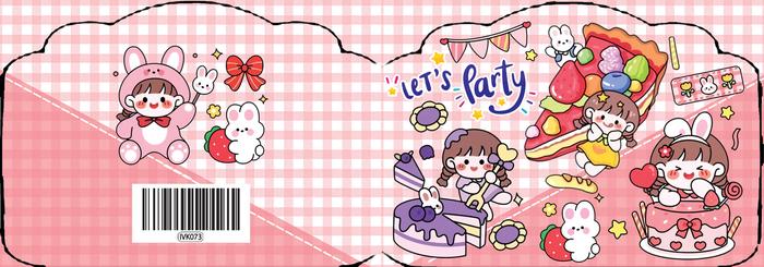 Gambar Isi 10pcs Undangan Kecil Cewek Karakter, undangan ulang tahun, Custom - momo, 10pcs dari Toko Ulang Tahun Surabaya undefined Tokopedia