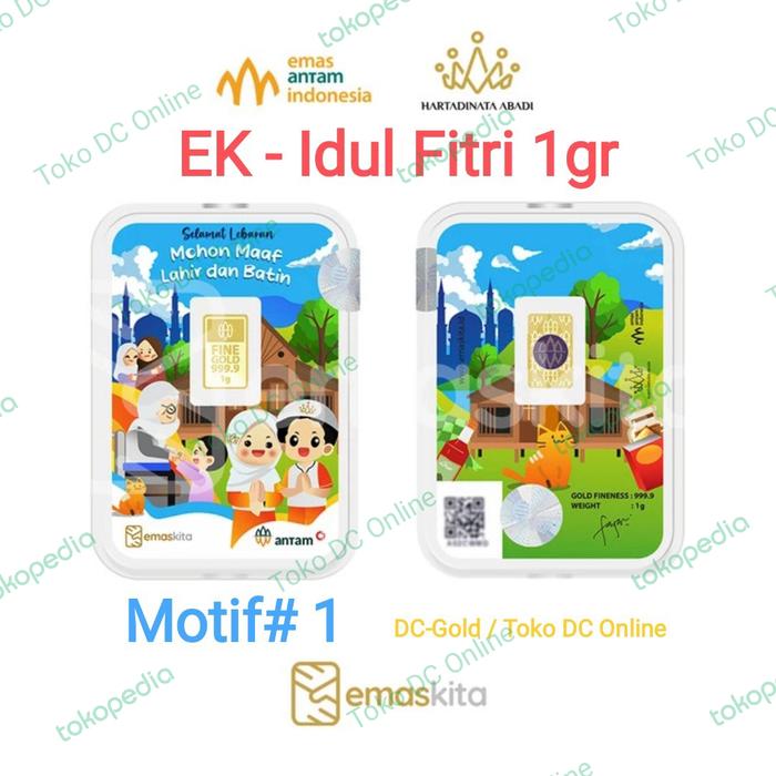 Gambar Hadiah Kado Edisi Lebaran Selamat Idul Fitri - Packing Premium - Motif# 1, 0,5gr dari Toko DC Online undefined Tokopedia