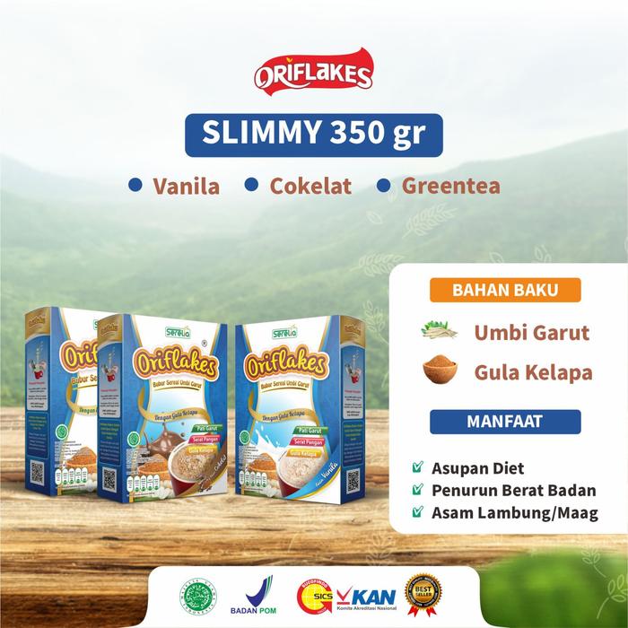 Gambar Sereal Diet Oriflakes Diet Paket 5 Box Umbi Garut Slim Asam Lambung - 5 box Campur dari Shasya Happy Shopping undefined Tokopedia
