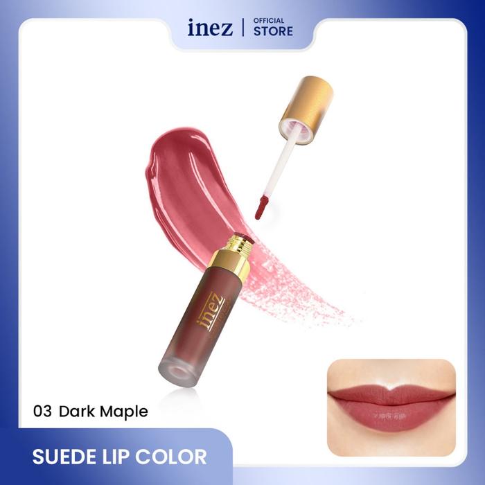 Gambar INEZ Suede Lip Color - 03 Dark Maple dari jselectiv by JHON Putra Kosmetik undefined Tokopedia